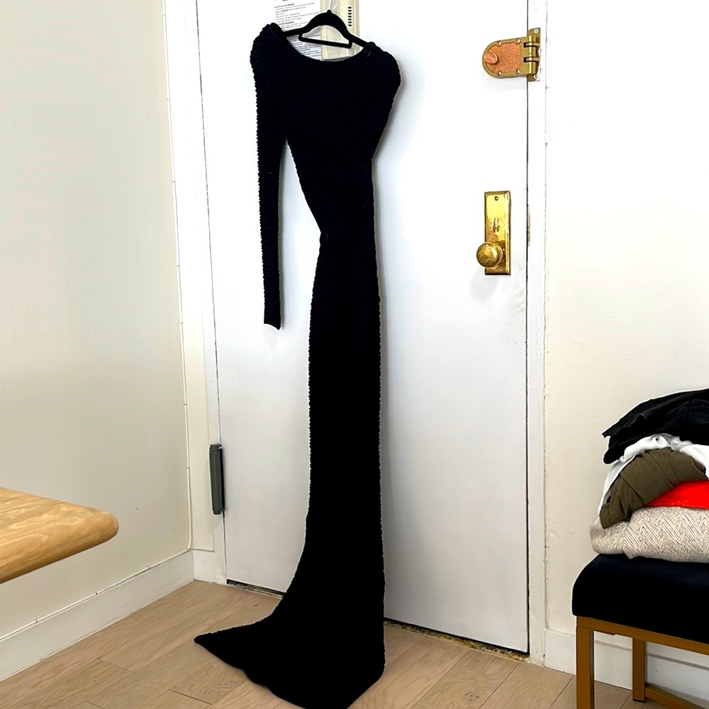 Elisabetta franchi black gown NWT